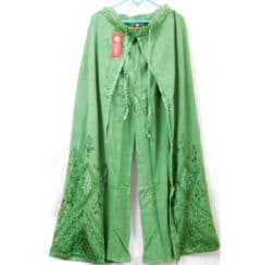Green rayon embroidery palazzo