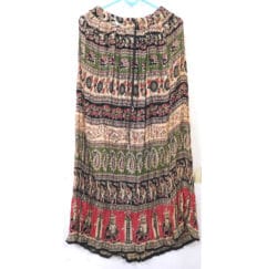 Printed long skirt , afueras