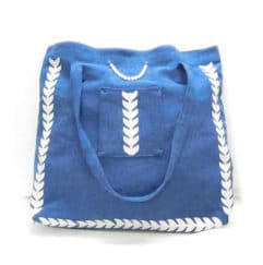 Blue Shopping hand bag
