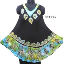 Rayon dress, vestido de paraguas batik