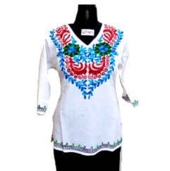 white top , Top de algodón viscosa